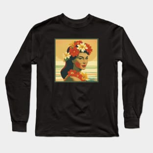 Hula Girl Long Sleeve T-Shirt